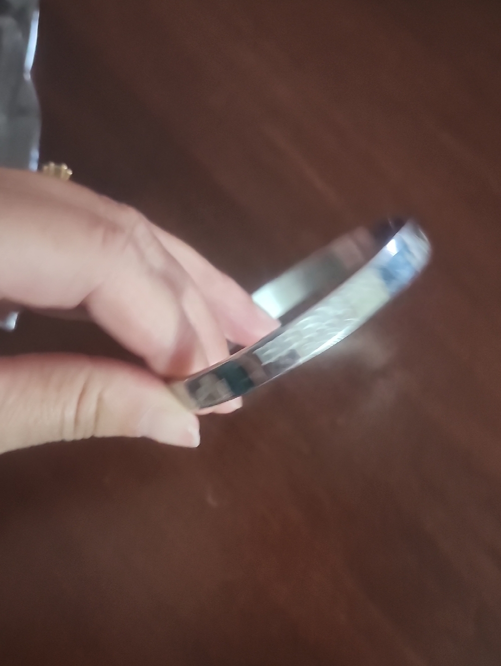 Hermes Polished Silver-Tone Cuff Bracelet